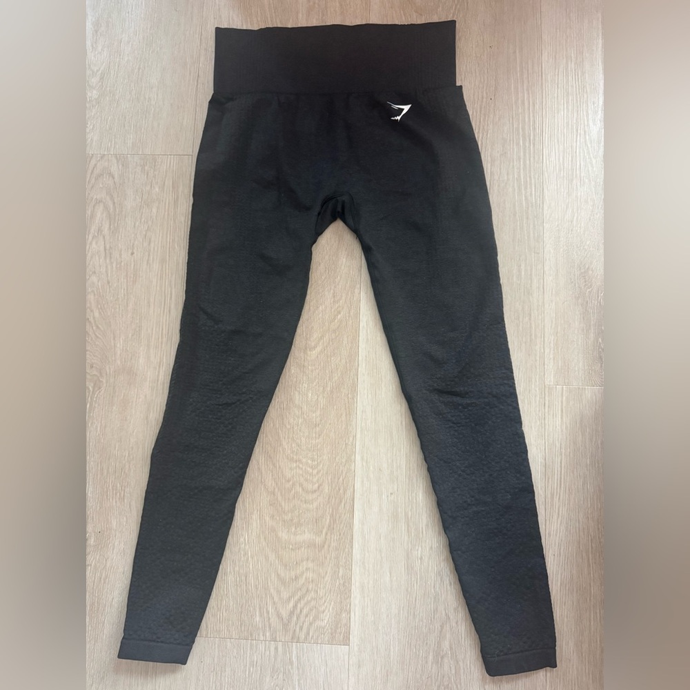Gymshark Vital Seamless Black Leggings (2 available in the same condition)